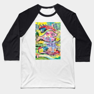 Seafood (Vertical) Baseball T-Shirt